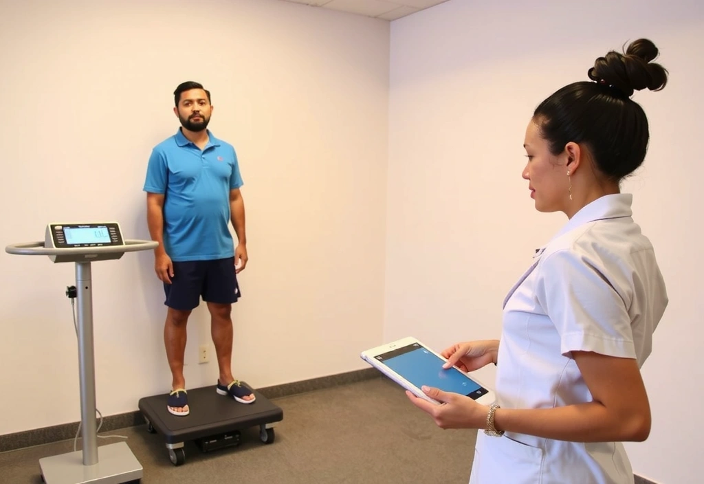 Profesjonalna analiza składu ciała na nowoczesnym urządzeniu